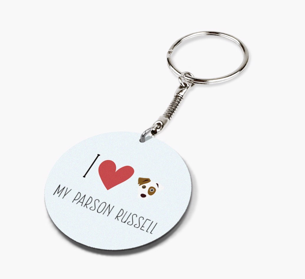 I Love My: Personalized Double-sided {breedFullName} keychain