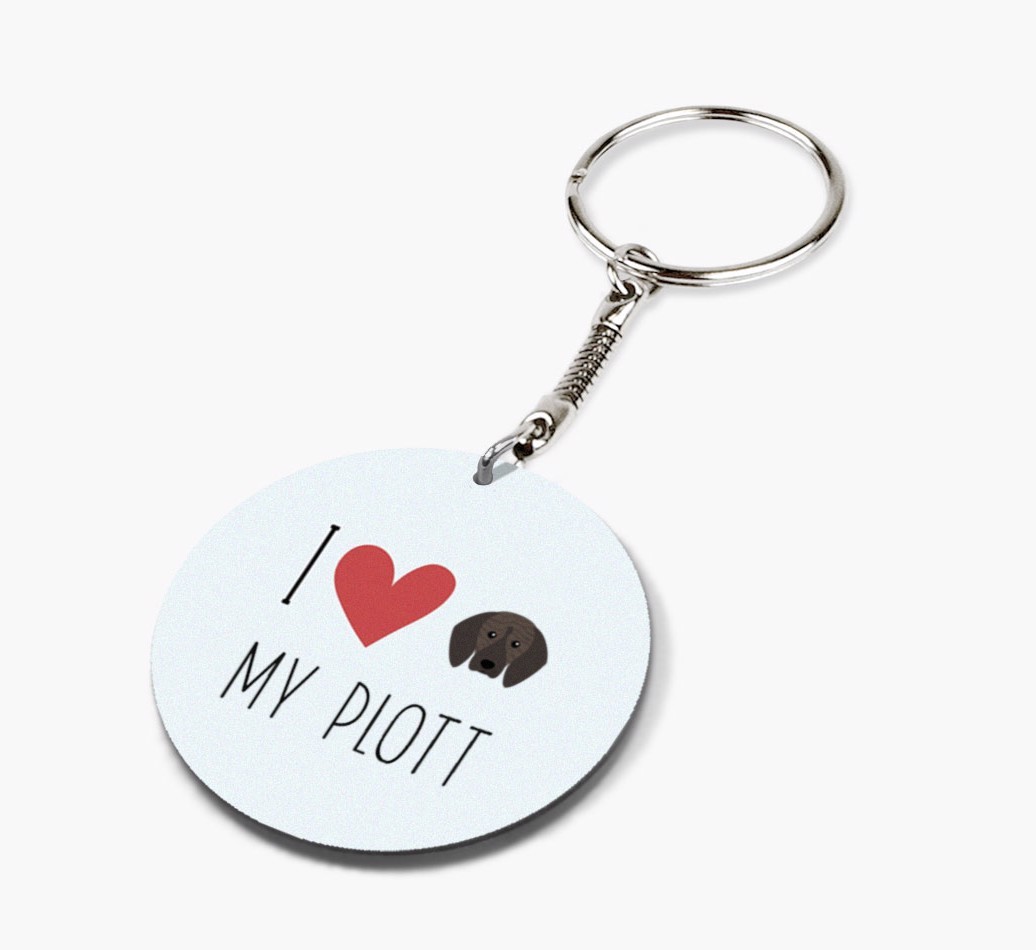 I Love My: Personalized Double-sided {breedFullName} keychain