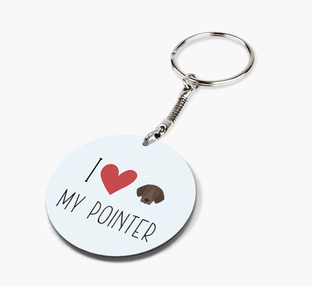 I Love My: Personalized Double-sided {breedFullName} keychain