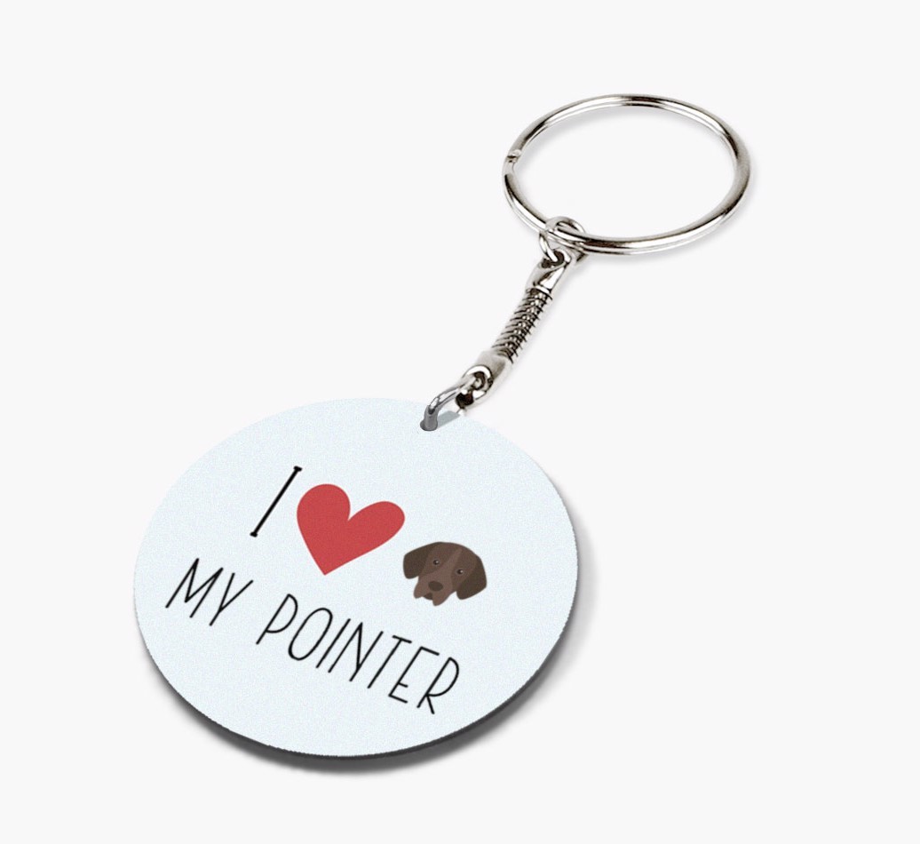 I Love My: Personalized Double-sided {breedFullName} keychain