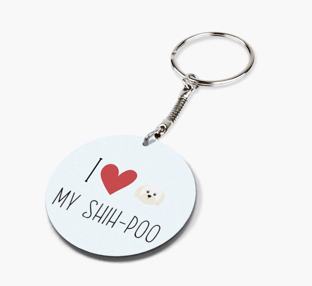 I Love My: Personalized Double-sided {breedFullName} keychain