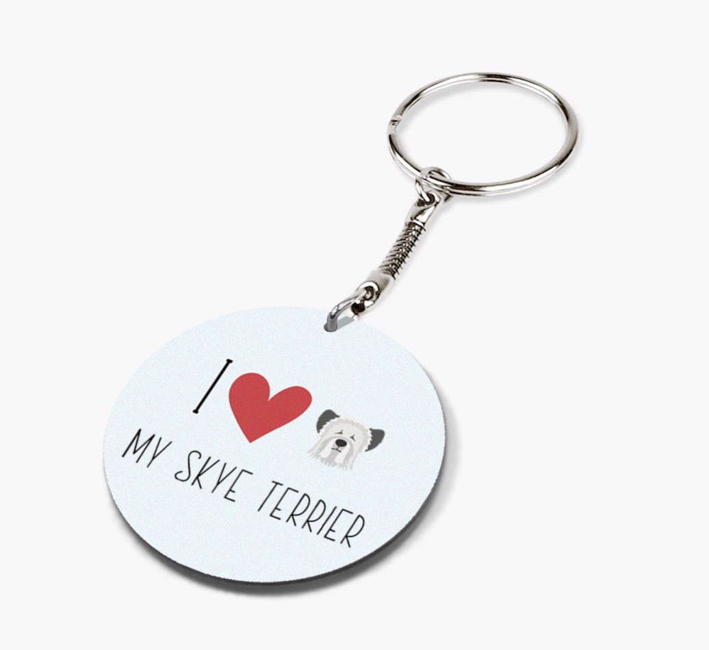 I Love My: Personalized Double-sided {breedFullName} keychain