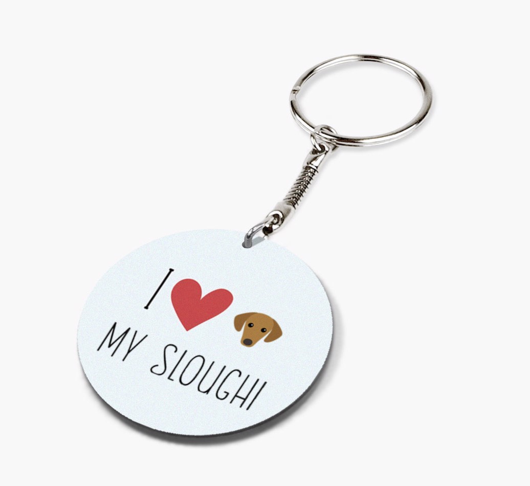 I Love My: Personalized Double-sided {breedFullName} keychain
