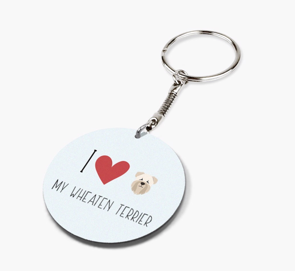 I Love My: Personalized Double-sided {breedFullName} keychain