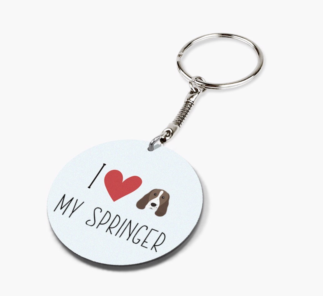 I Love My: Personalized Double-sided {breedFullName} keychain