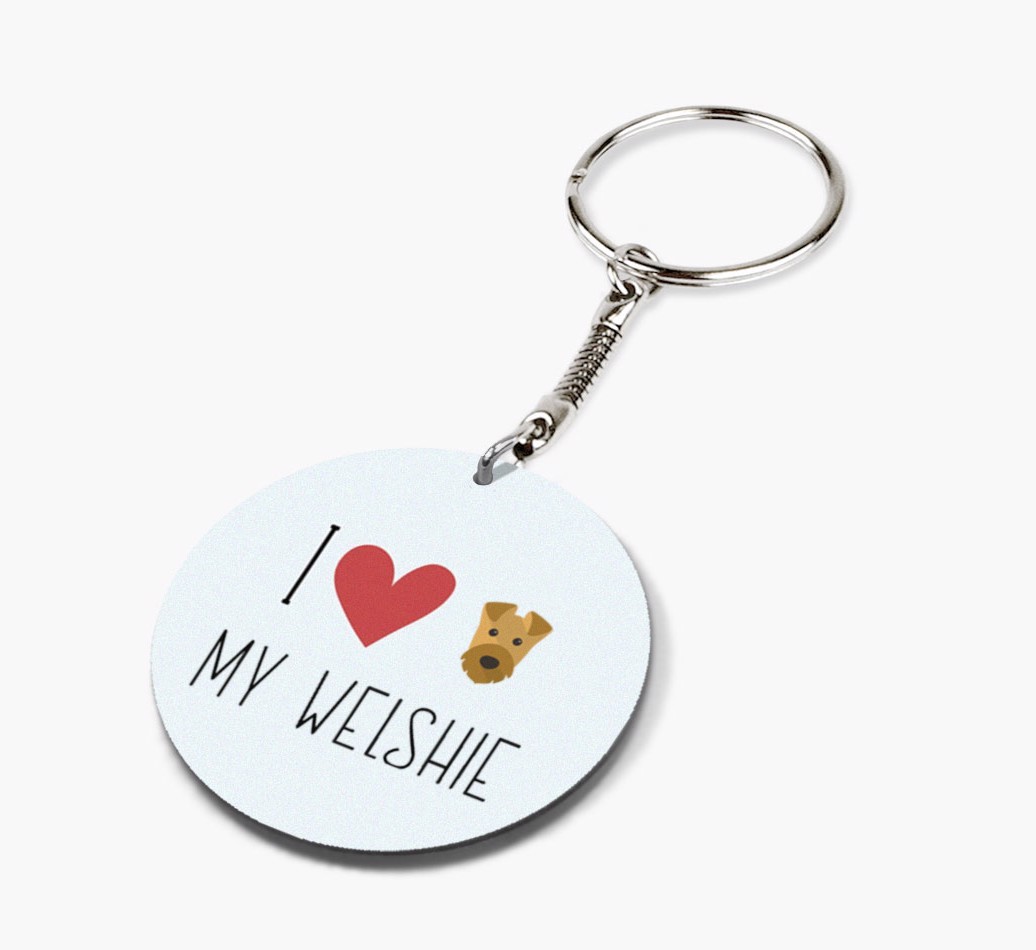 I Love My: Personalized Double-sided {breedFullName} keychain