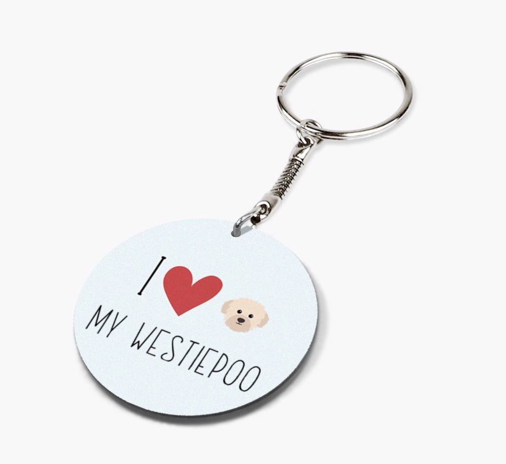 I Love My: Personalized Double-sided {breedFullName} keychain