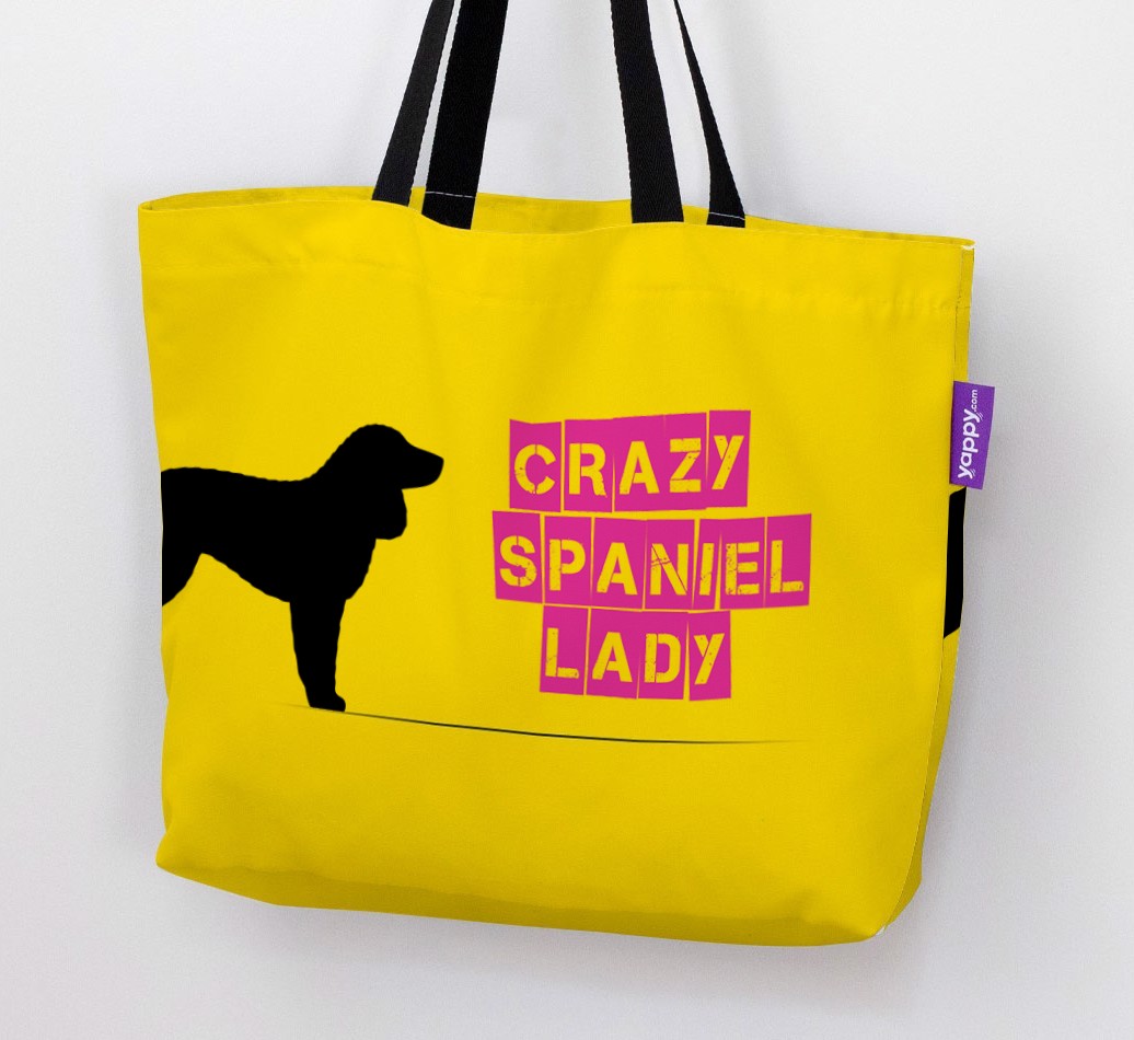 Crazy {breedShortName} Lady: Personalised Canvas Bag