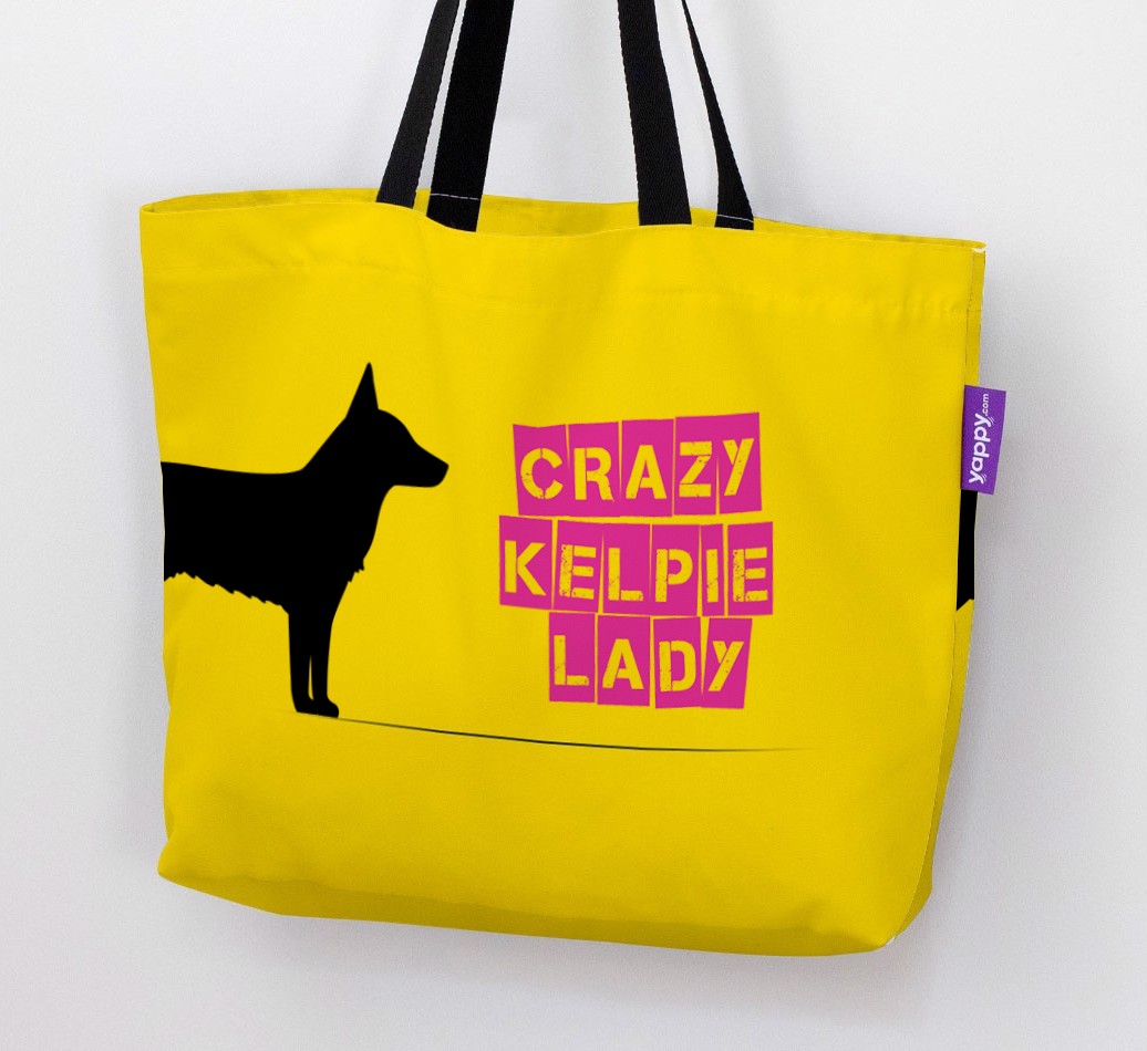 Crazy {breedShortName} Lady: Personalised Canvas Bag