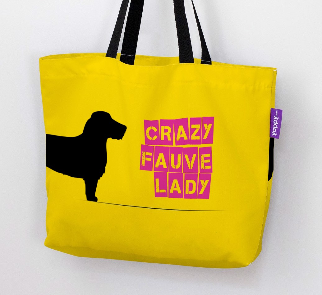 Crazy {breedShortName} Lady: Personalised Canvas Bag