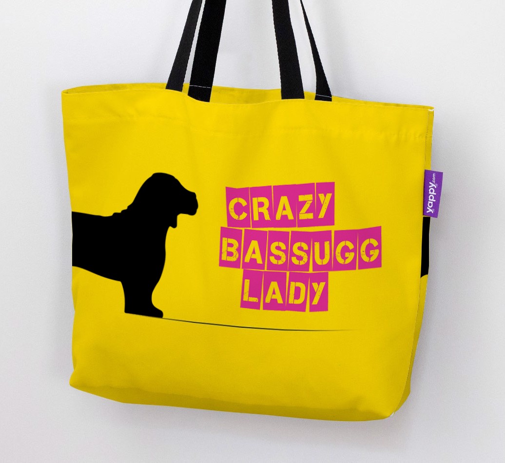 Crazy {breedShortName} Lady: Personalised Canvas Bag