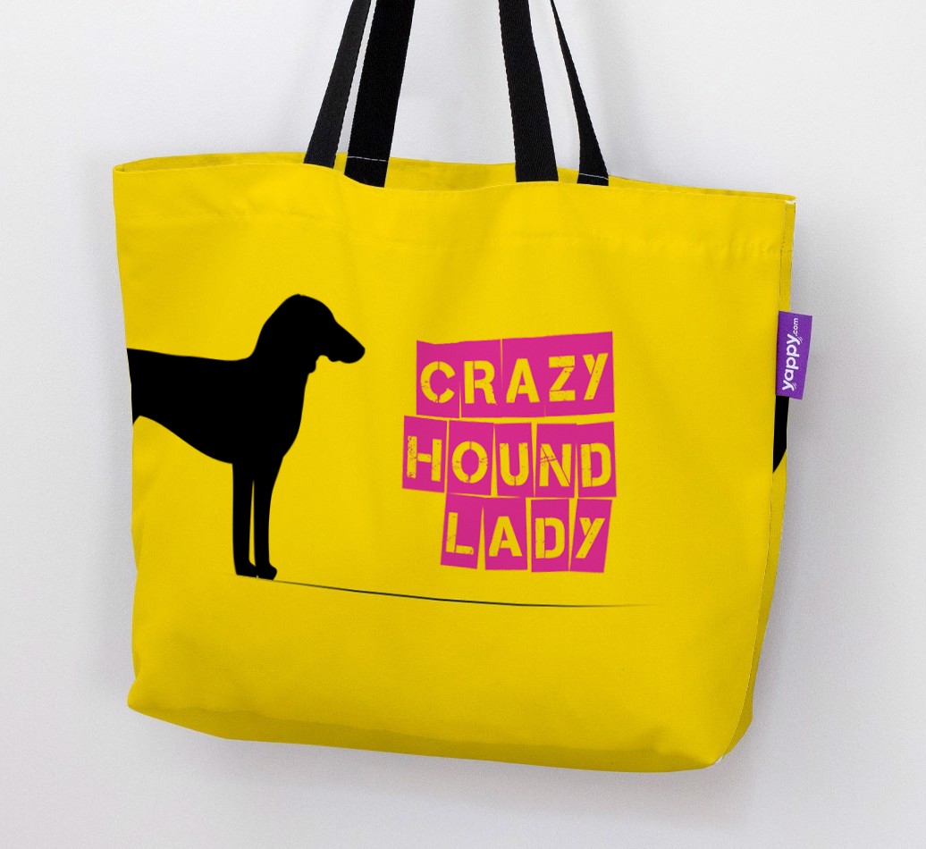 Crazy {breedShortName} Lady: Personalised Canvas Bag