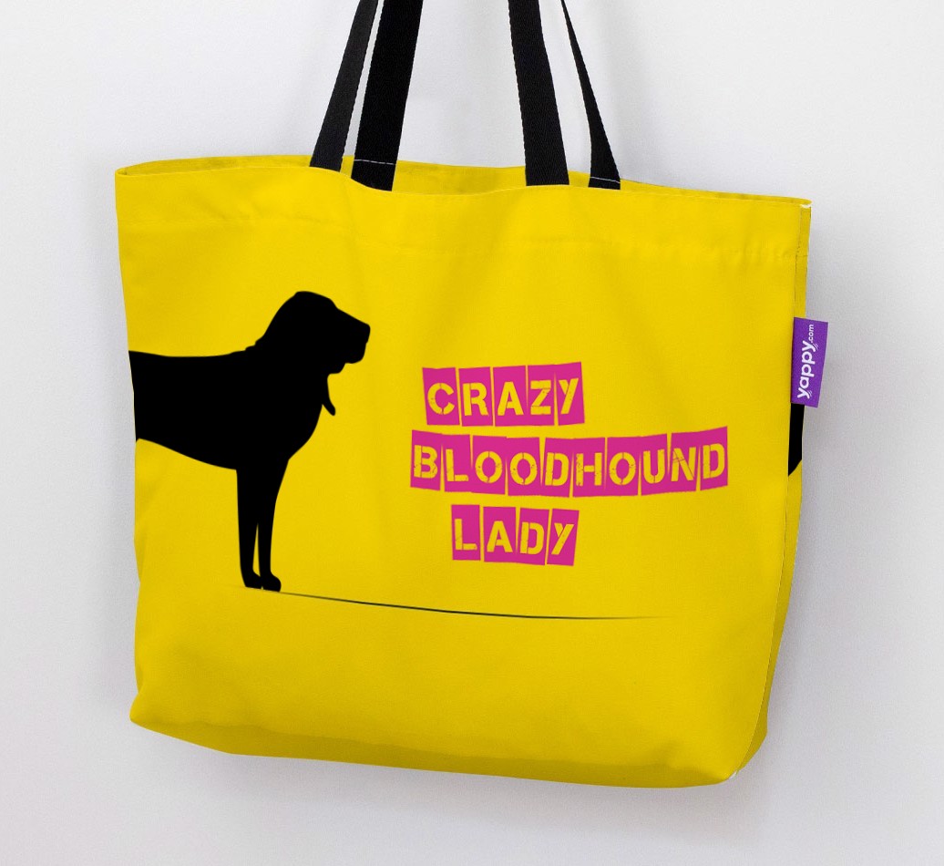Crazy {breedShortName} Lady: Personalised Canvas Bag