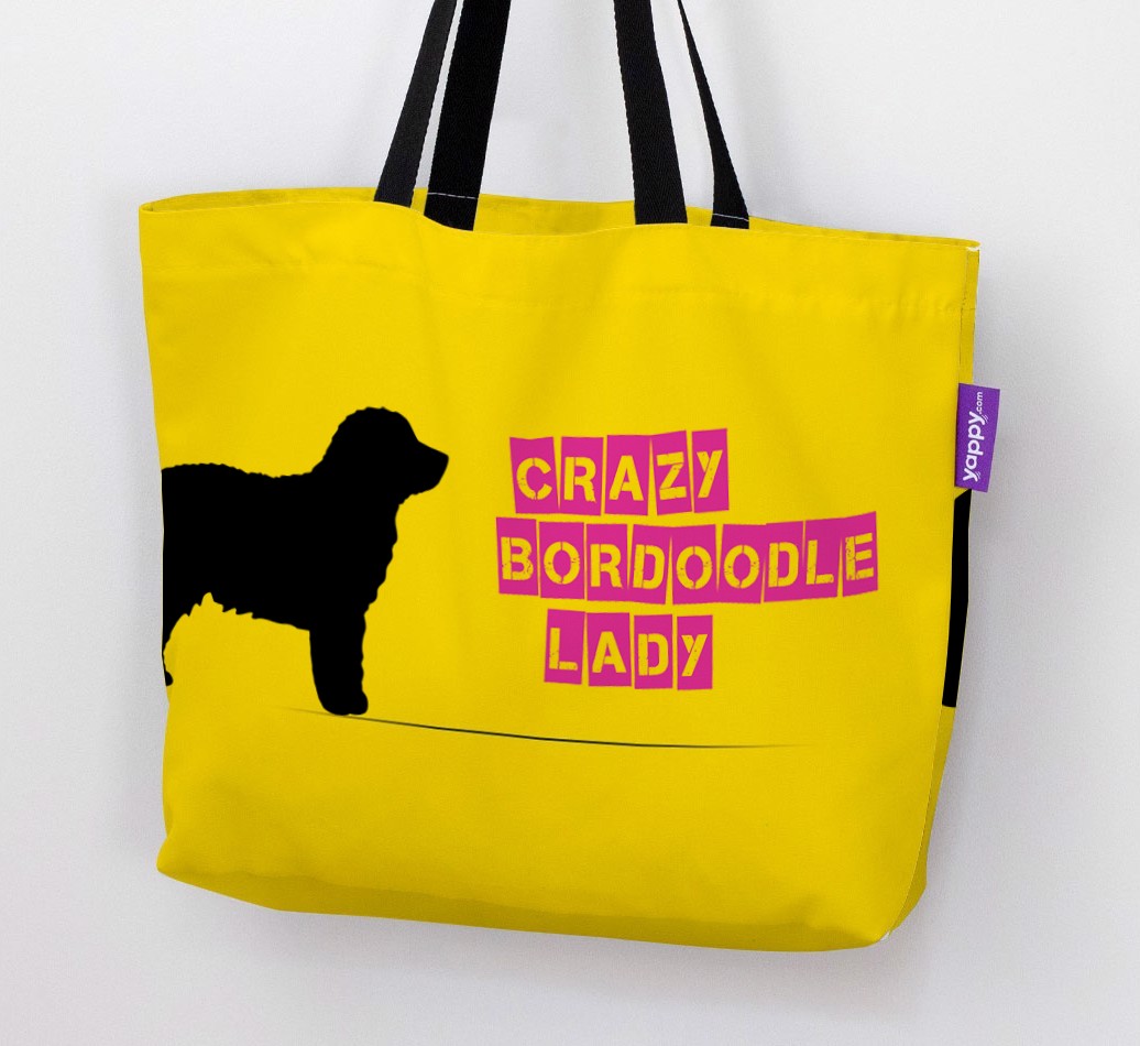 Crazy {breedShortName} Lady: Personalised Canvas Bag
