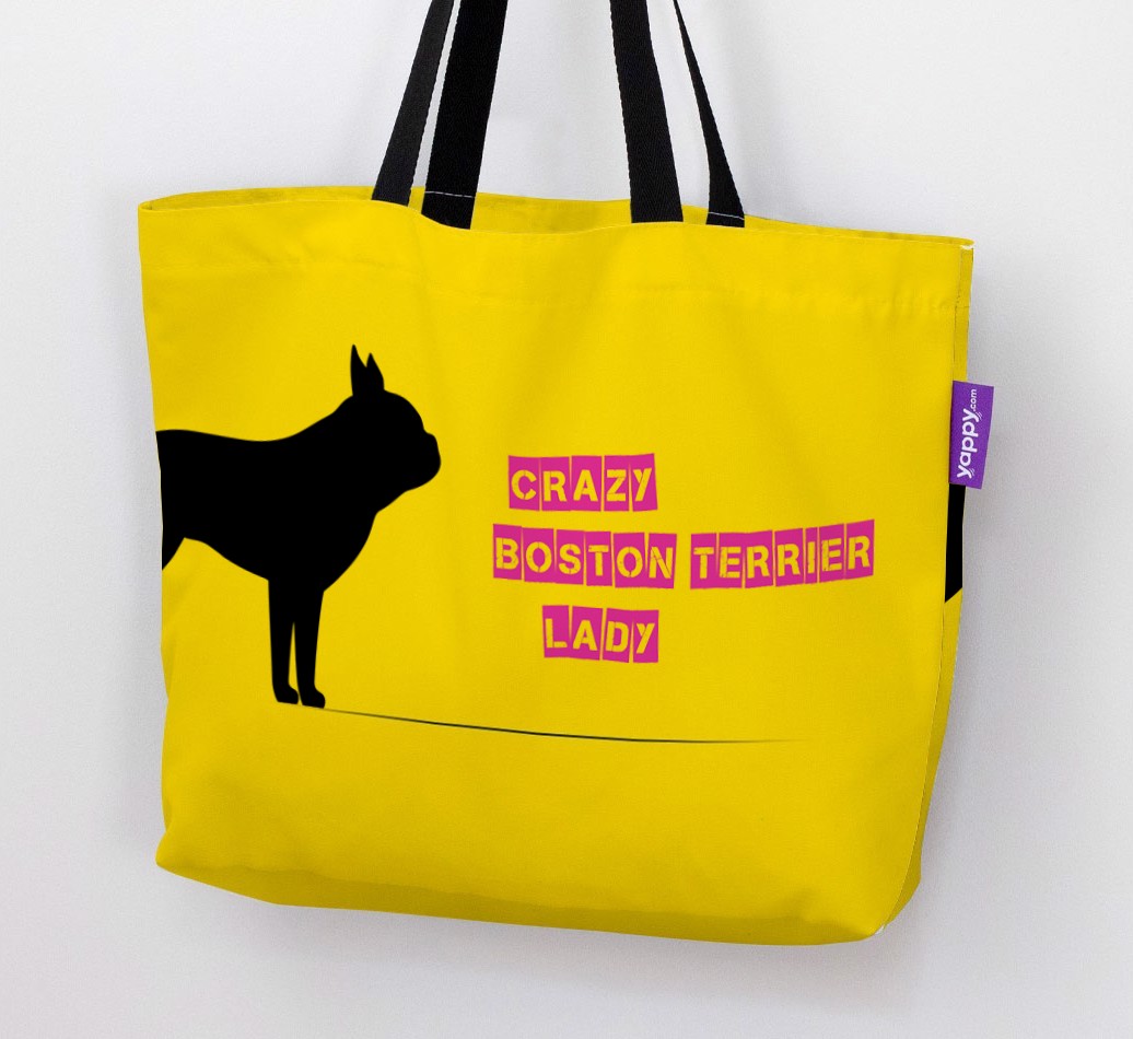 Crazy {breedShortName} Lady: Personalised Canvas Bag