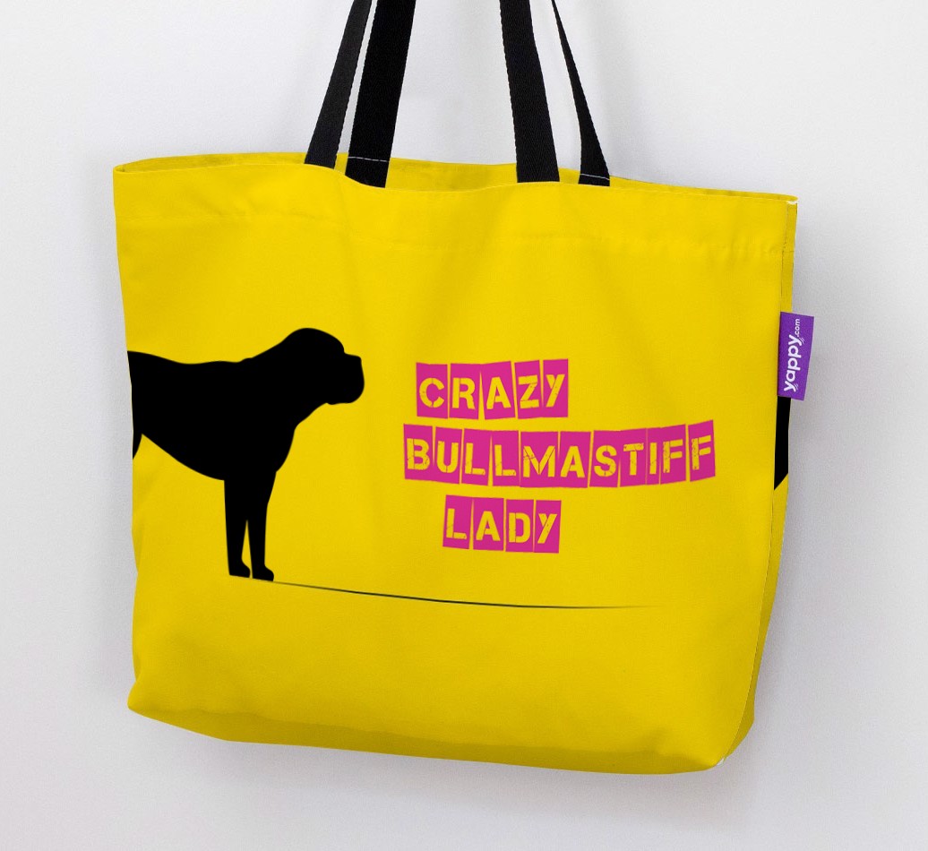 Crazy {breedShortName} Lady: Personalised Canvas Bag