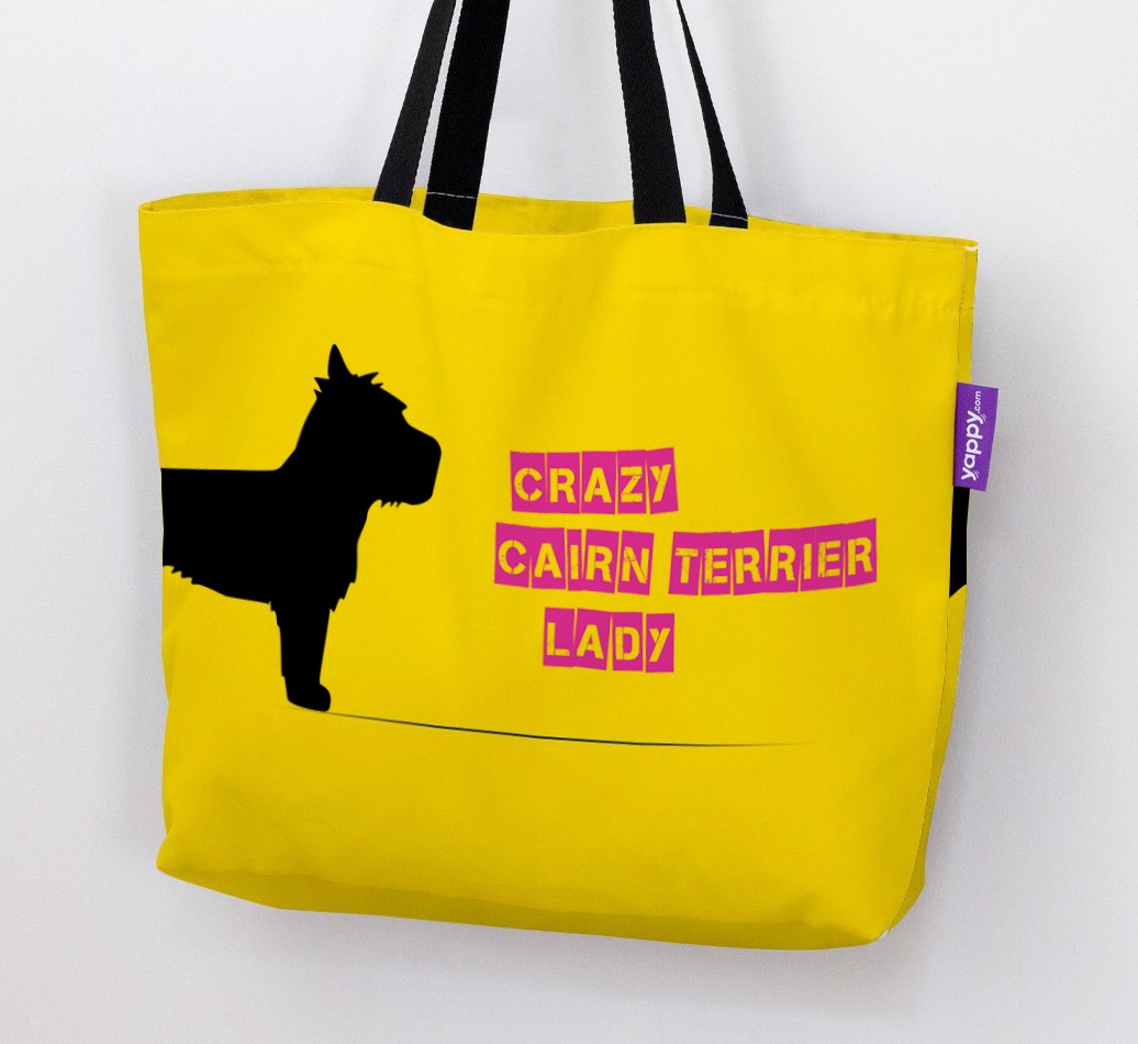 Crazy {breedShortName} Lady: Personalised Canvas Bag