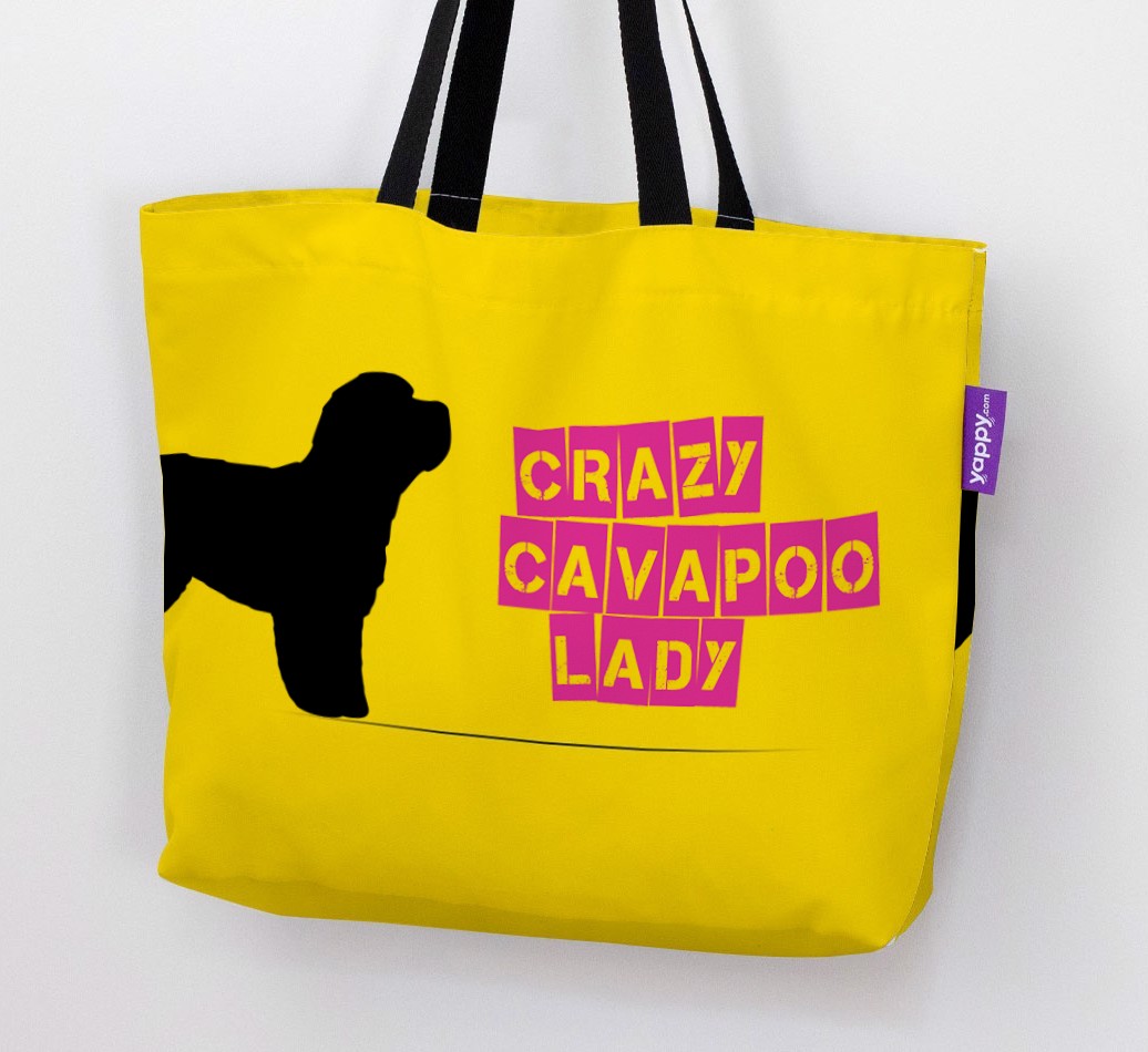 Crazy {breedShortName} Lady: Personalised Canvas Bag