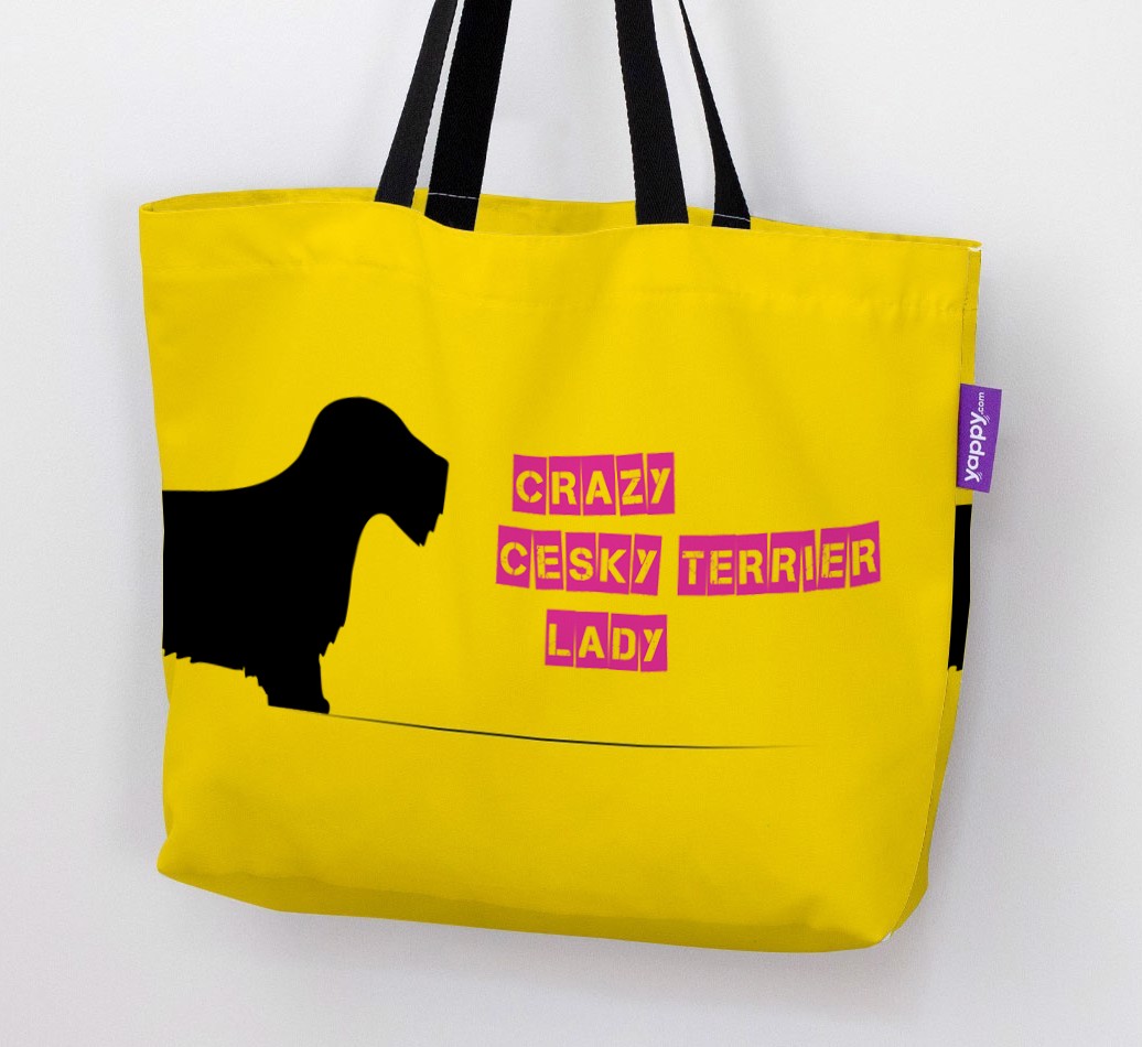 Crazy {breedShortName} Lady: Personalised Canvas Bag
