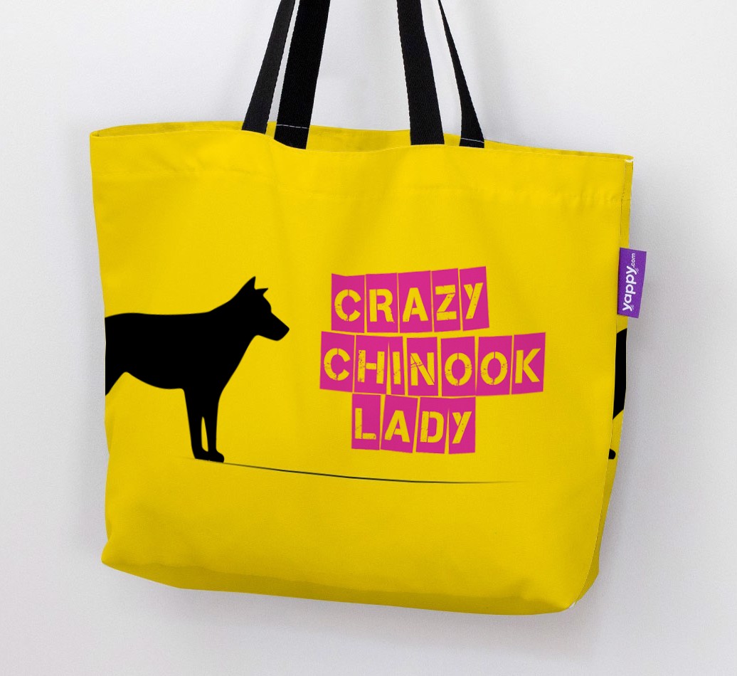 Crazy {breedShortName} Lady: Personalised Canvas Bag