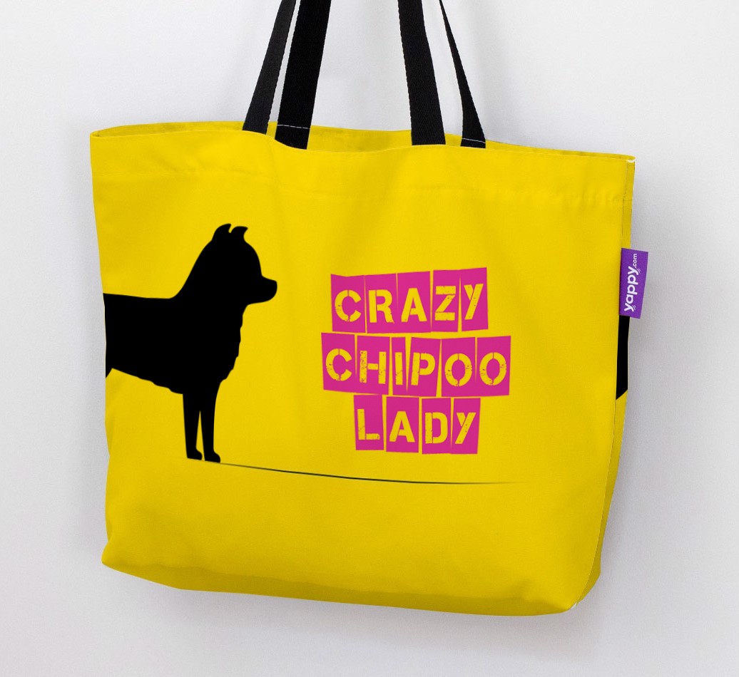Crazy {breedShortName} Lady: Personalised Canvas Bag