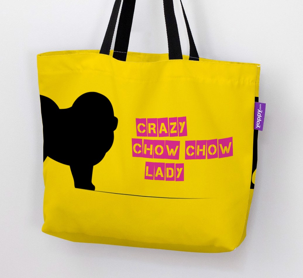 Crazy {breedShortName} Lady: Personalised Canvas Bag