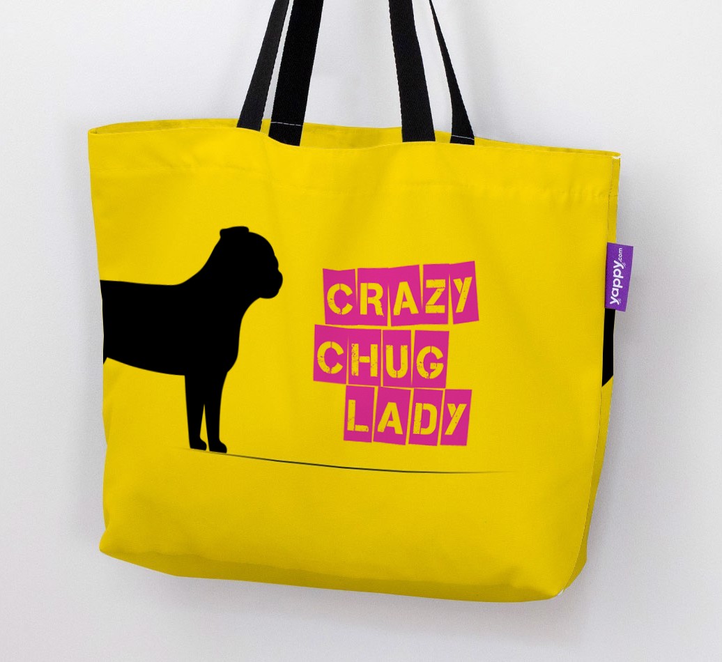 Crazy {breedShortName} Lady: Personalised Canvas Bag