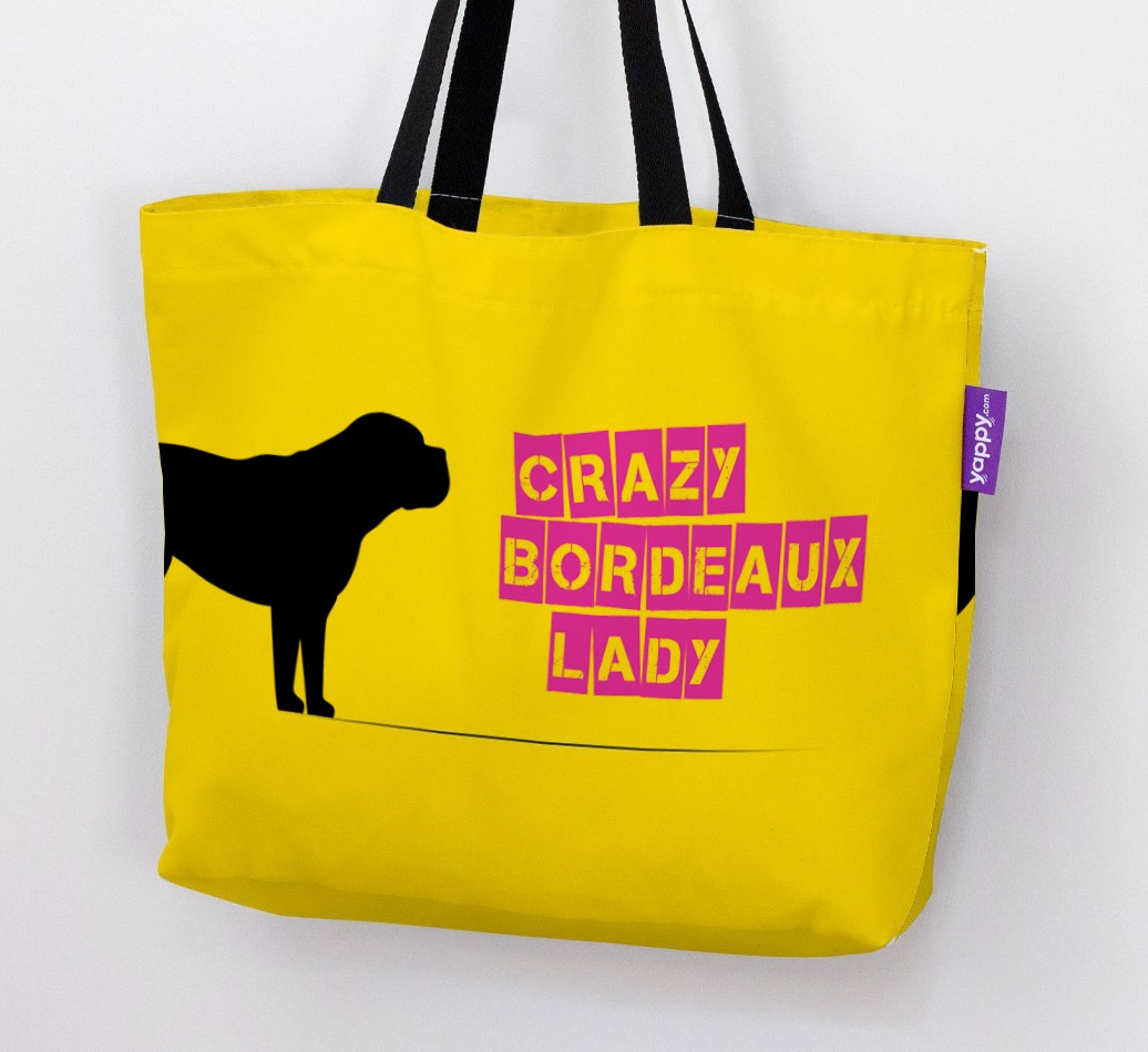 Crazy {breedShortName} Lady: Personalised Canvas Bag