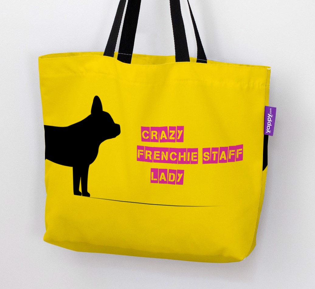 Crazy {breedShortName} Lady: Personalised Canvas Bag