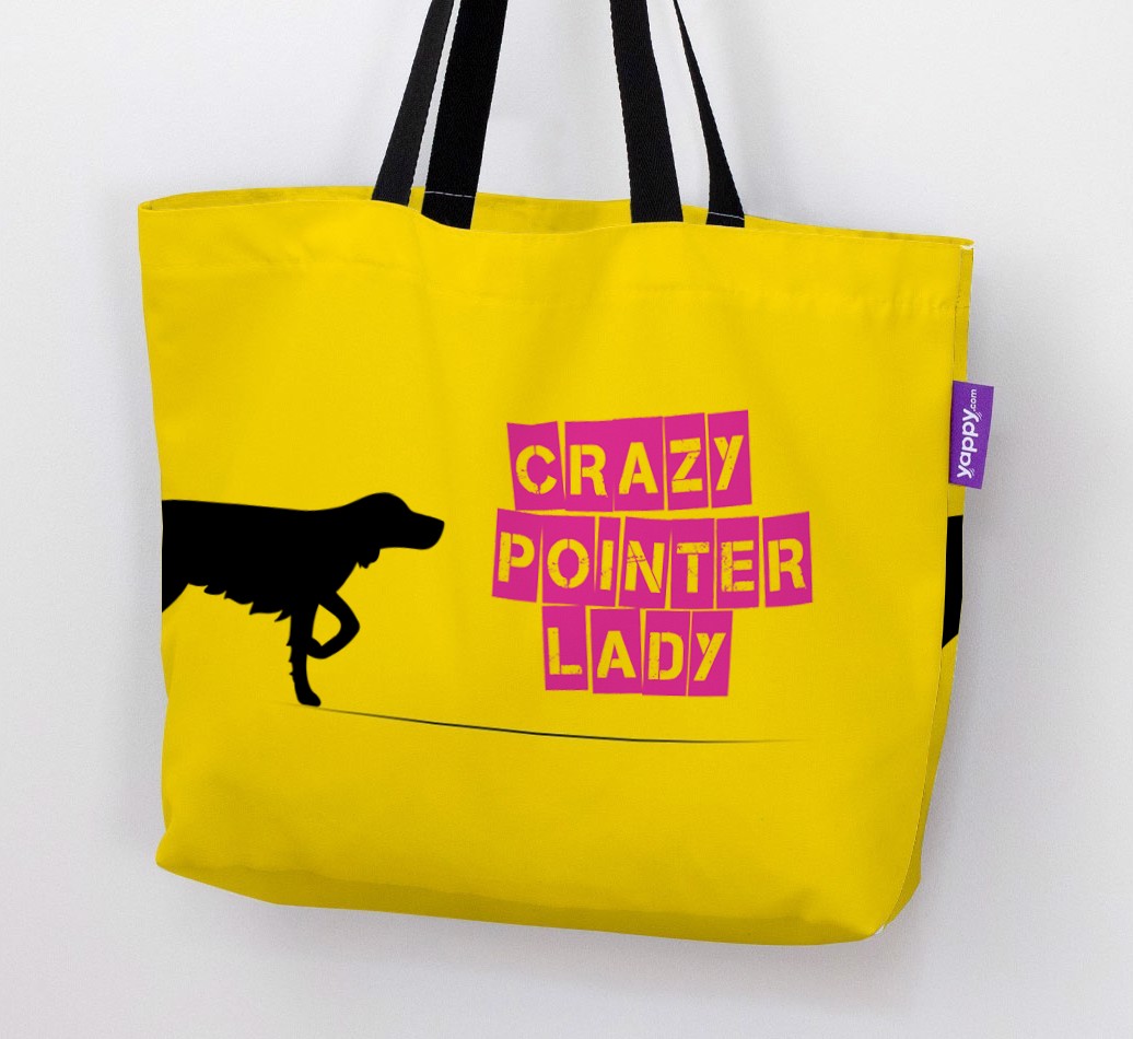 Crazy {breedShortName} Lady: Personalised Canvas Bag