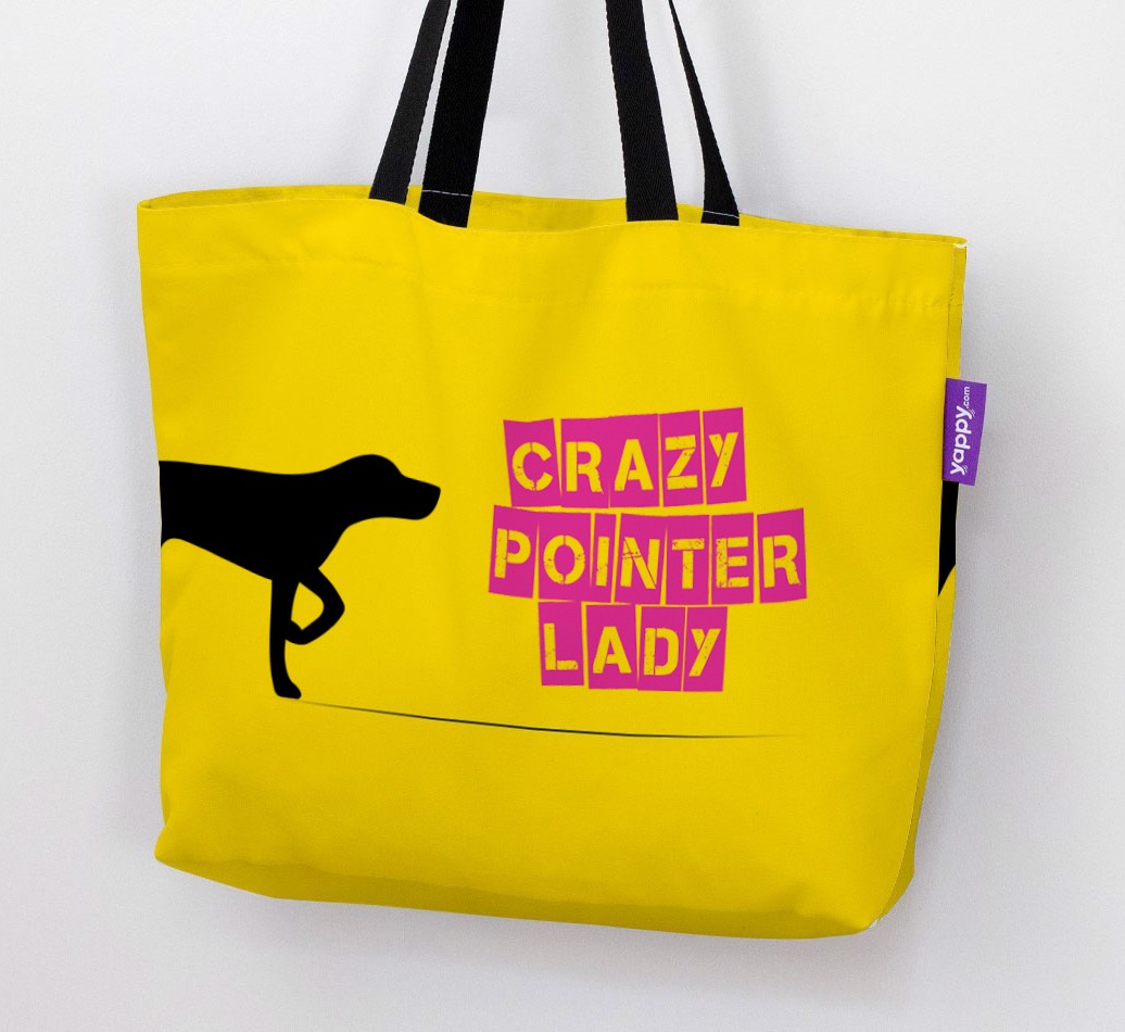 Crazy {breedShortName} Lady: Personalised Canvas Bag