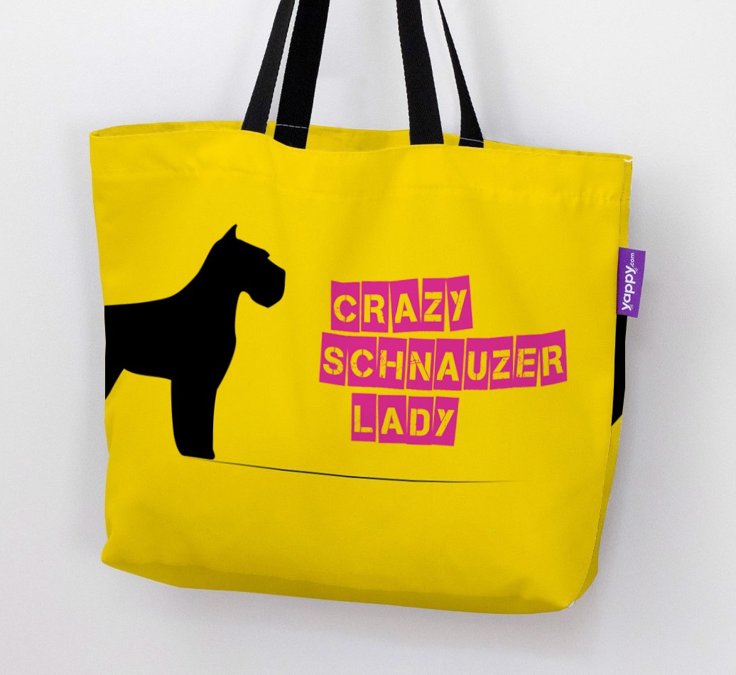 Crazy {breedShortName} Lady: Personalised Canvas Bag