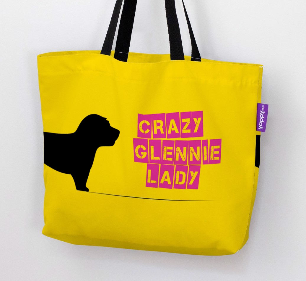 Crazy {breedShortName} Lady: Personalised Canvas Bag