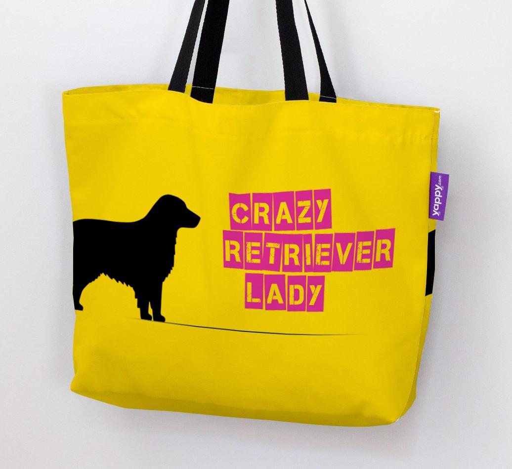 Crazy {breedShortName} Lady: Personalised Canvas Bag