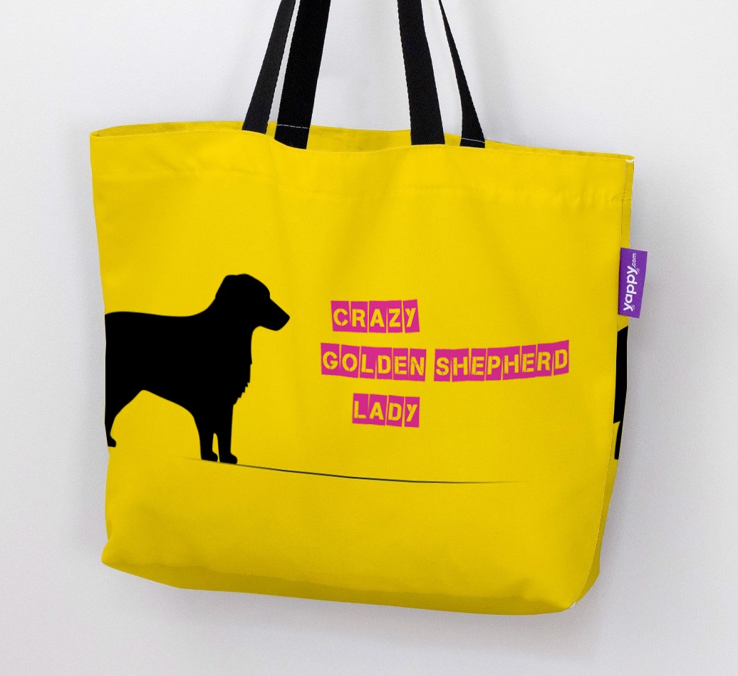 Crazy {breedShortName} Lady: Personalised Canvas Bag