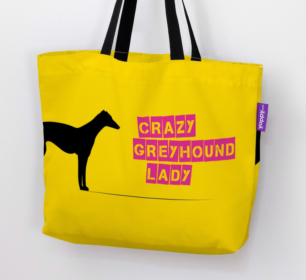 Crazy {breedShortName} Lady: Personalised Canvas Bag