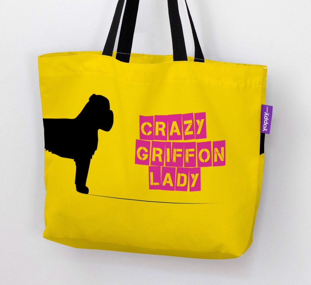Crazy {breedShortName} Lady: Personalised Canvas Bag