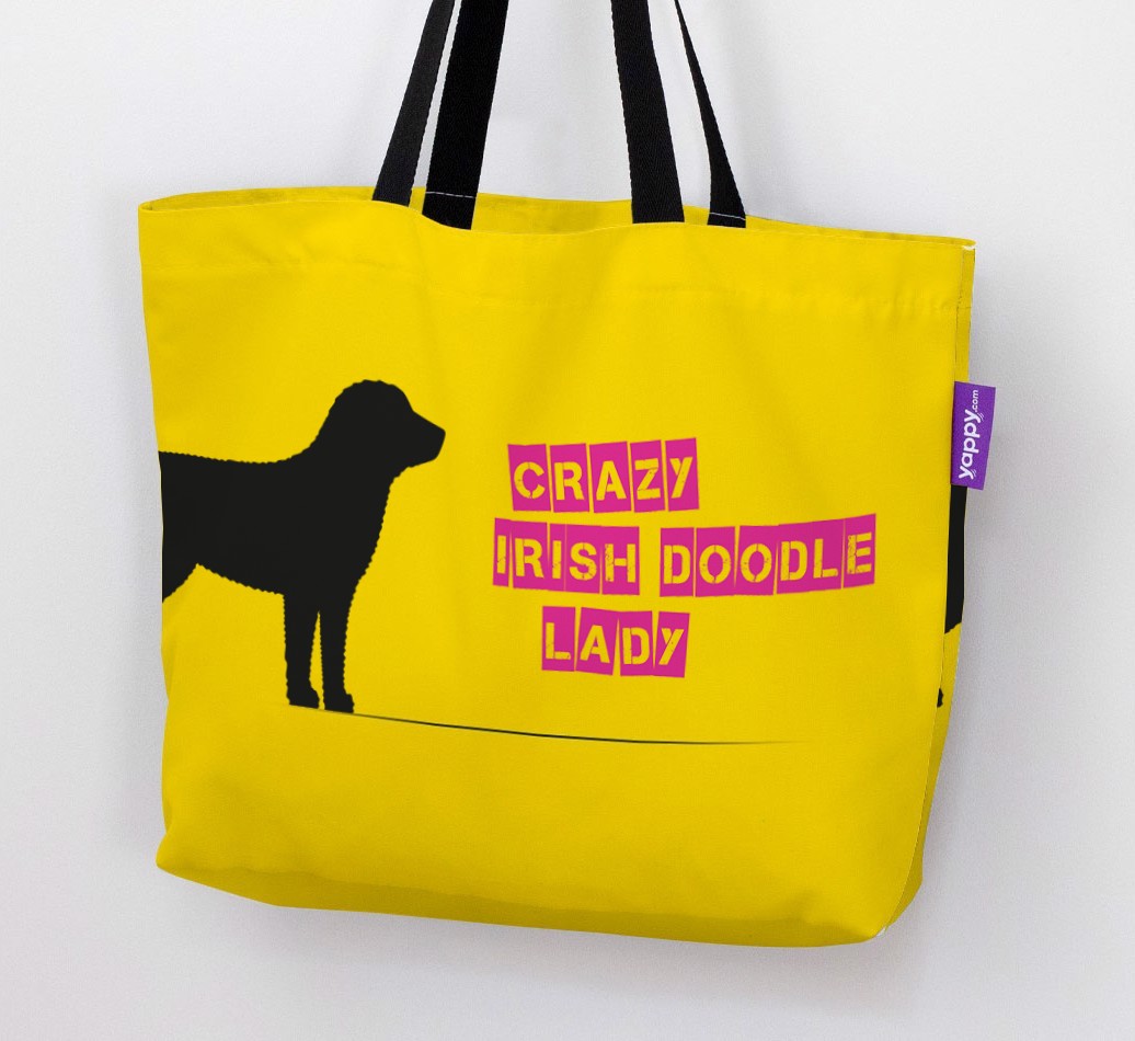 Crazy {breedShortName} Lady: Personalised Canvas Bag