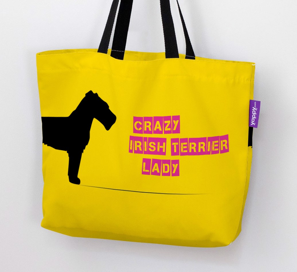 Crazy {breedShortName} Lady: Personalised Canvas Bag