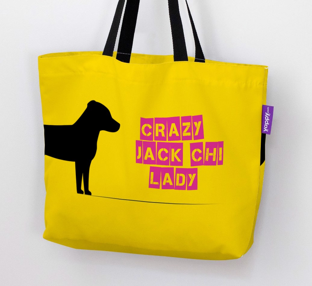 Crazy {breedShortName} Lady: Personalised Canvas Bag