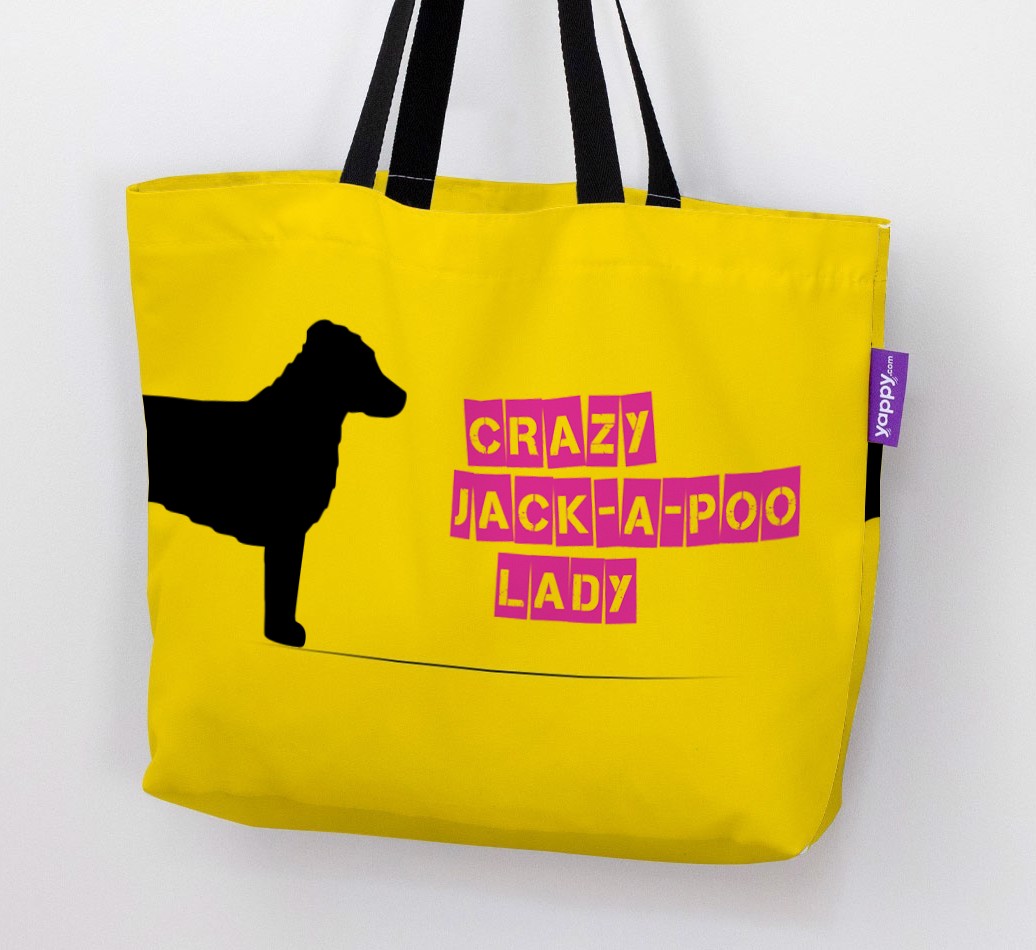Crazy {breedShortName} Lady: Personalised Canvas Bag
