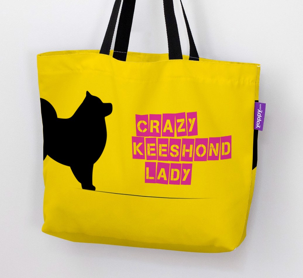Crazy {breedShortName} Lady: Personalised Canvas Bag