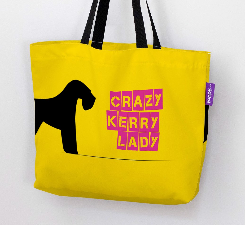 Crazy {breedShortName} Lady: Personalised Canvas Bag