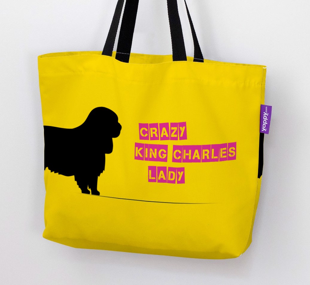 Crazy {breedShortName} Lady: Personalised Canvas Bag