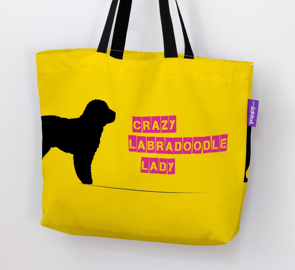 Crazy {breedShortName} Lady: Personalised Canvas Bag