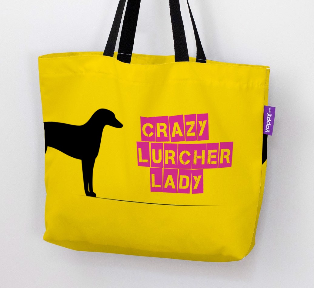 Crazy {breedShortName} Lady: Personalised Canvas Bag