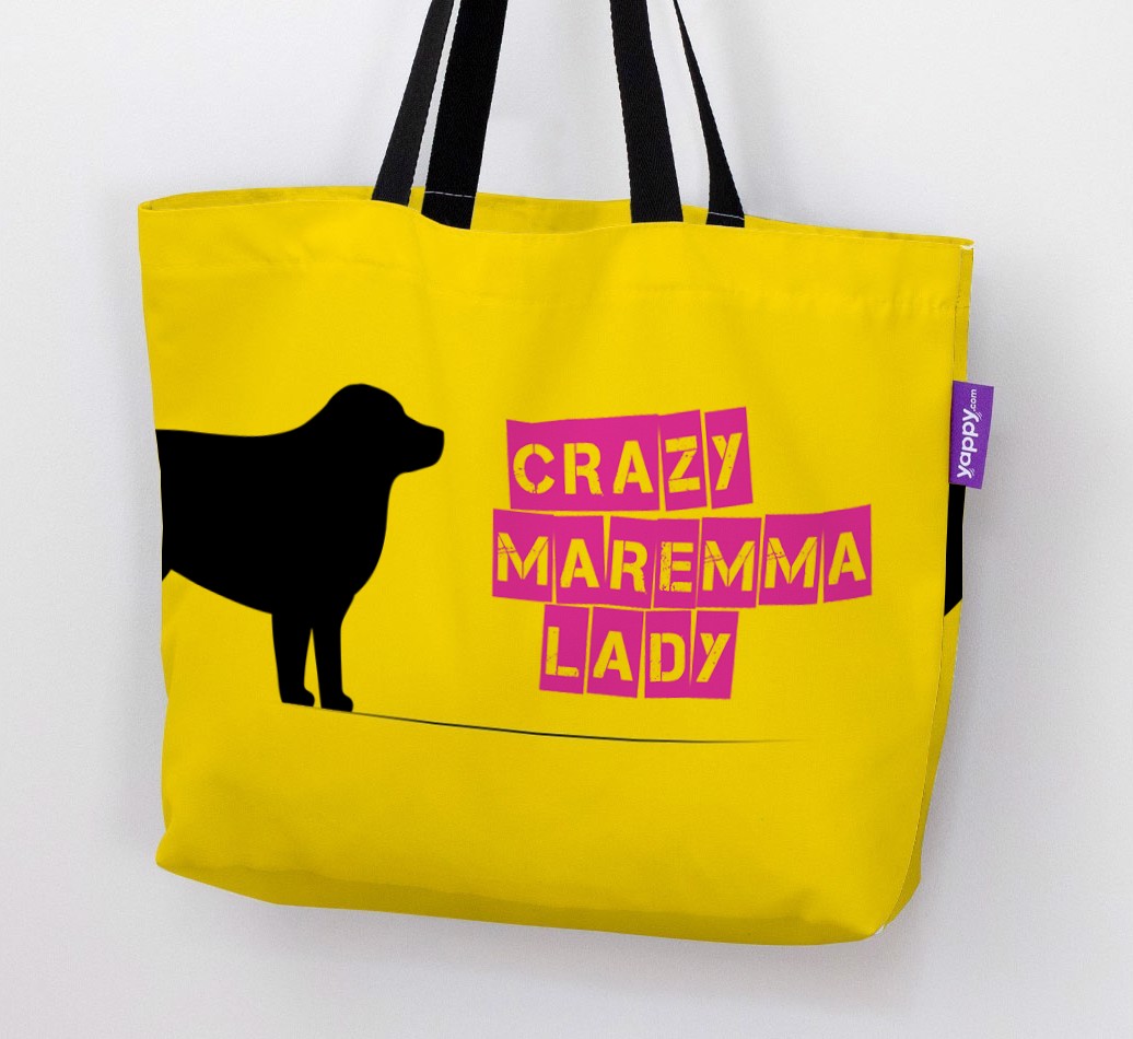 Crazy {breedShortName} Lady: Personalised Canvas Bag