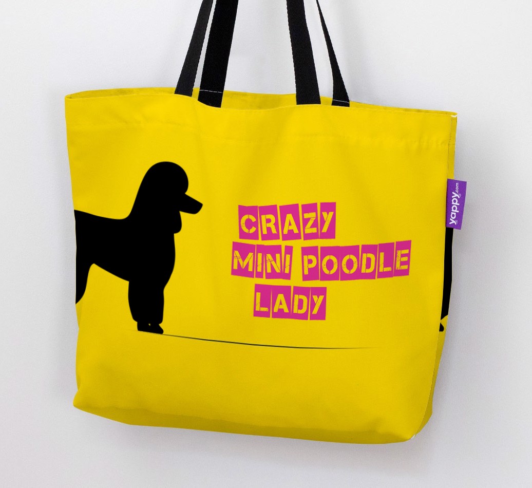 Crazy {breedShortName} Lady: Personalised Canvas Bag