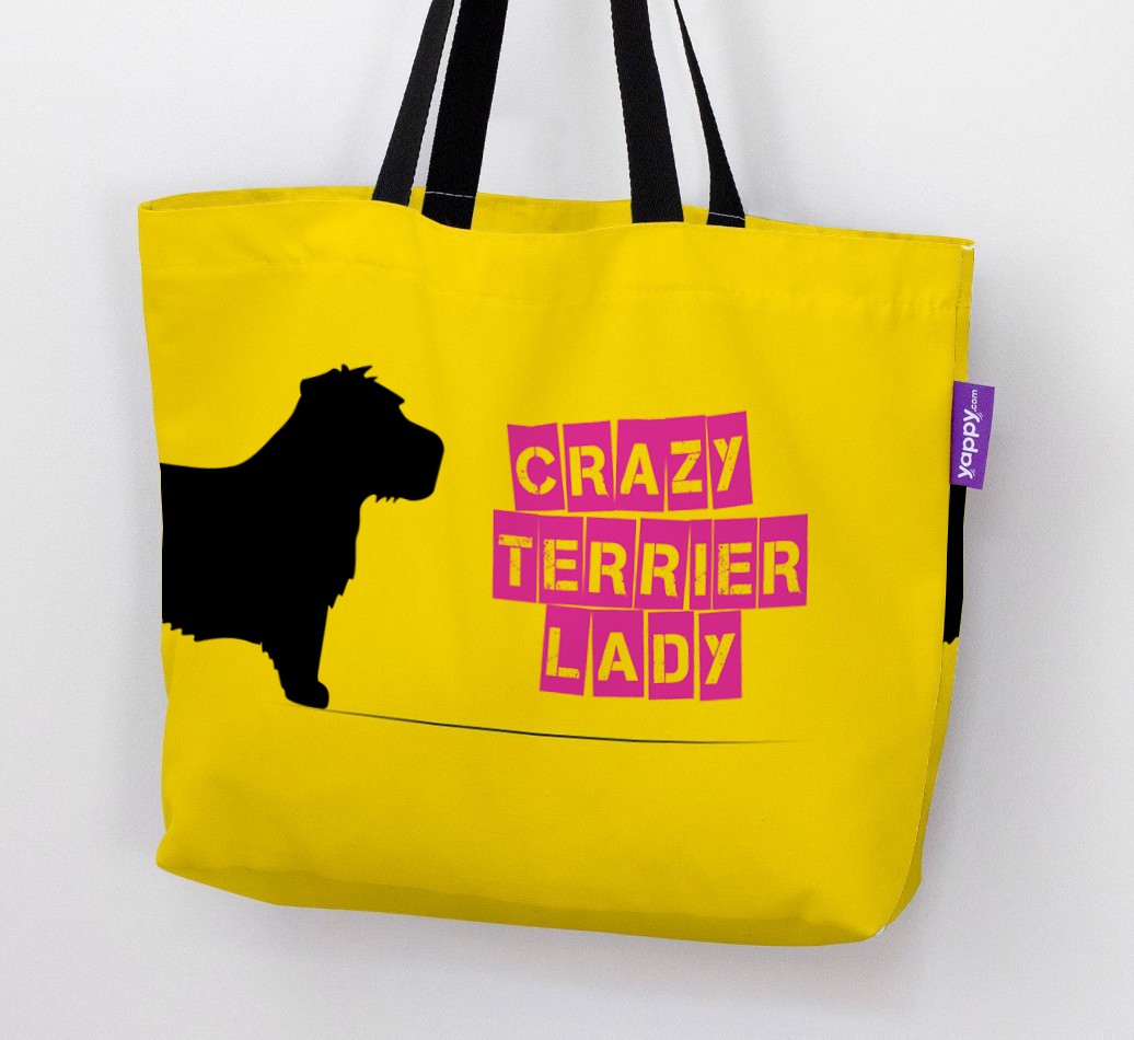 Crazy {breedShortName} Lady: Personalised Canvas Bag
