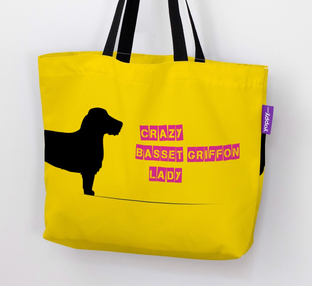 Crazy {breedShortName} Lady: Personalized Canvas Bag